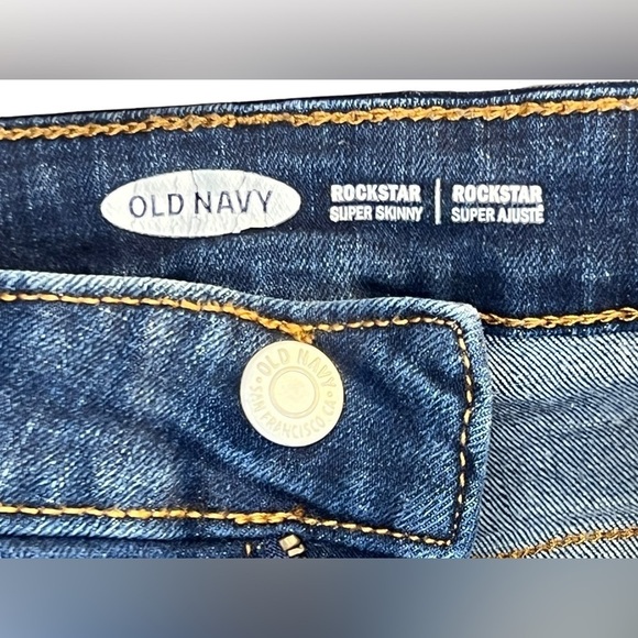 Old Navy Jeans Rockstar Super Skinny Blue Size 10 - Picture 8 of 10
